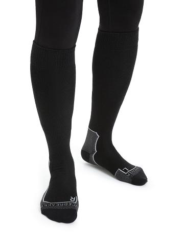 Icebreaker Merino Ski+ Ultralight Over the Calf Naisten Sukat Mustat | FI 1443EBCX